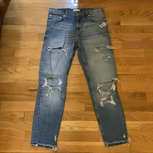 Zara ripped jeans